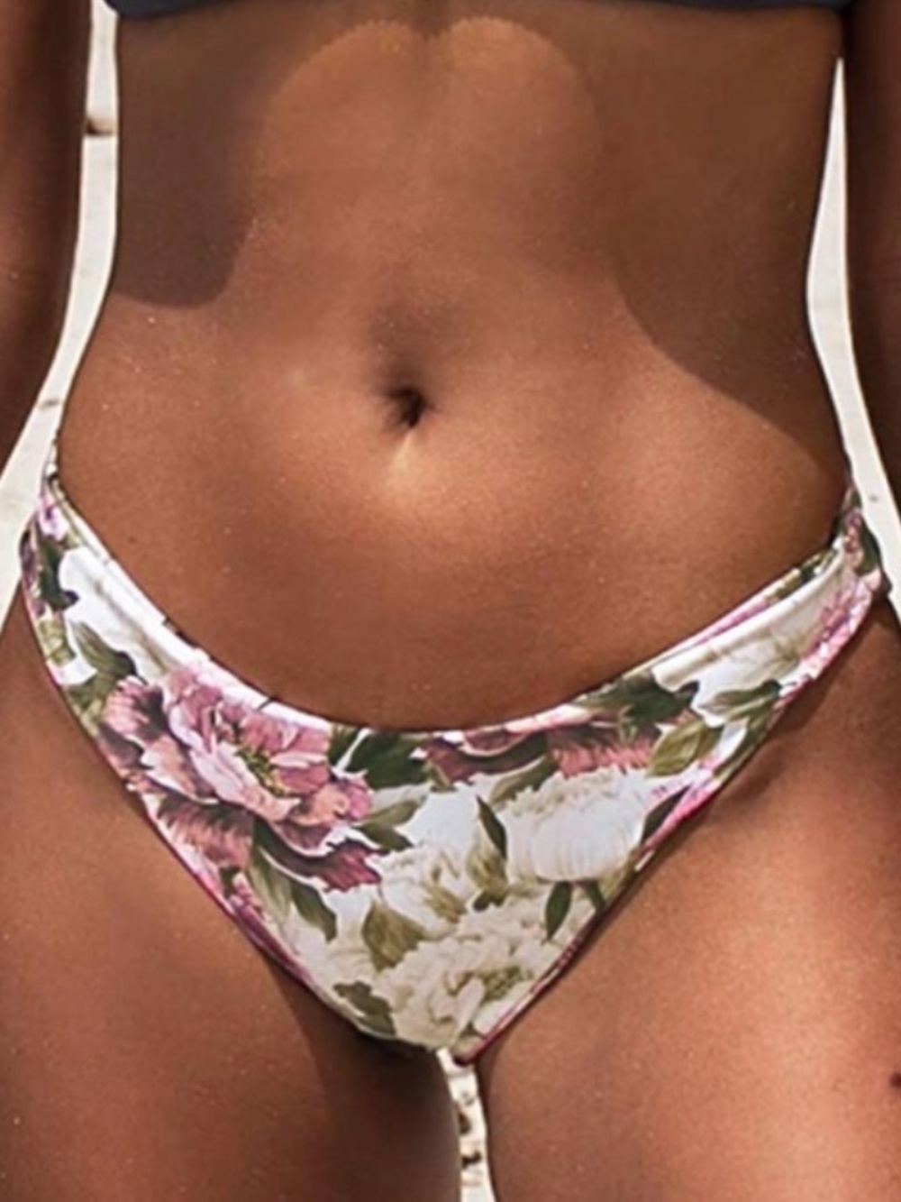 Cupshe Cheeky Floral Multicolor Bikini Bottom Soft material XLarge NEW